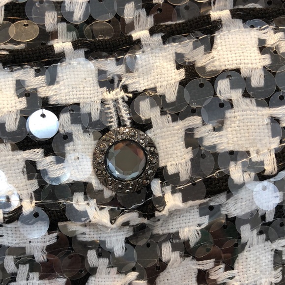 NWT Zara Sequin Houndstooth Coat/Dress. - Picture 6 of 10